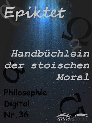 cover image of Handbüchlein der stoischen Moral